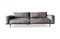 Miniaturansicht Dreisitzer Sofa aus grauem Leder Almond ohne jede Grenze