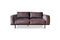 Miniaturansicht Zweisitzer Sofa aus grauem Leder Almond ohne jede Grenze
