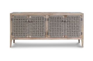 Annika Sideboard aus Holz und Seil