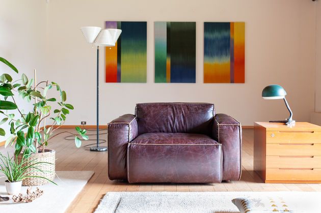 Sessel aus burgund-Leder Atsullivan
