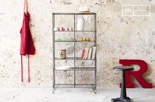 Gitter-Metall-Bücherregal Ontario