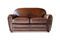 Miniaturansicht Club-Sofa für 2 Personen aus rehbraunem Leder English Coffee ohne jede Grenze