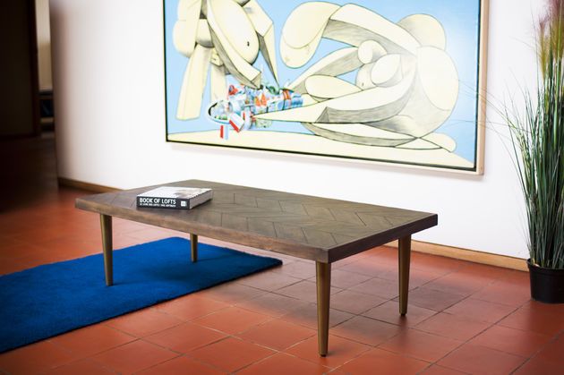 Couchtisch aus dunklem Holz Alienor