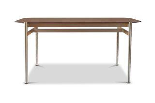 Esstisch aus dunklem Holz Pitea