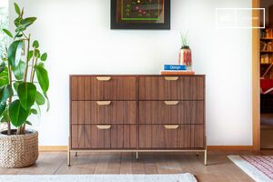 Große Kommode aus dunklem Holz Aurora