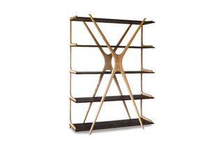 Großes Bücherregal aus Holz Waverly
