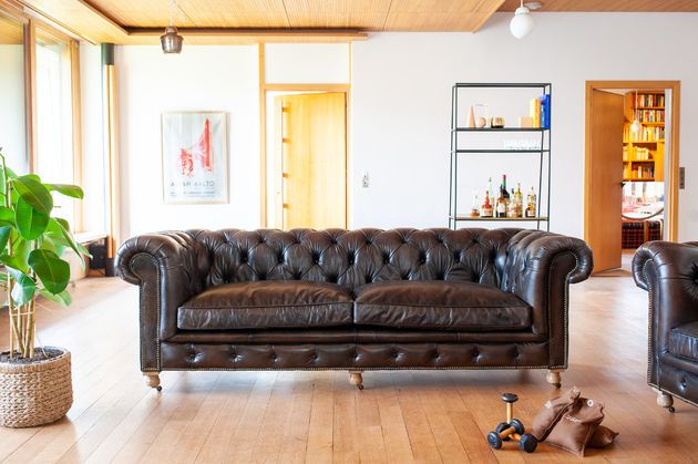 Großes Ledersofa Chesterfield Jahn Jahn