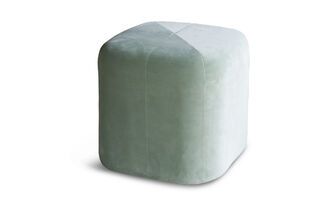 Grüner Samt Sitzpuff Skagen
