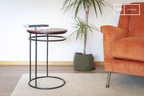 Holz- und Metall-Beistelltisch Cino