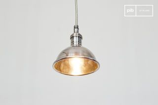 Kleine versilberte Hängelampe Olivia