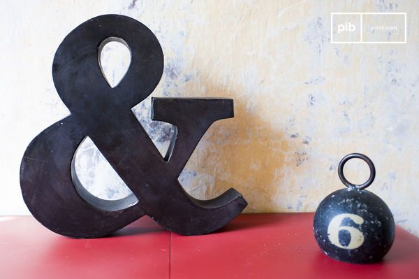 Metallbuchstabe L im Vintage Stil, Retro Buchstaben aus Metall
