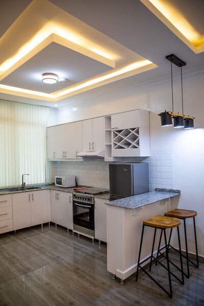 Küche mit schönem Lichteffekt
