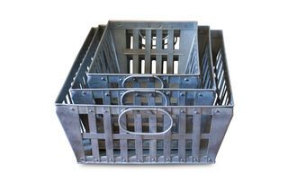 Metallkörbe im Dreier-Set