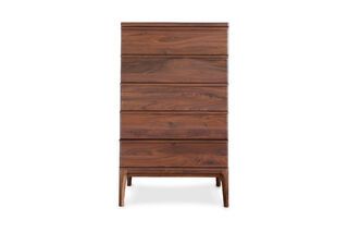Nussbaum Sideboard Hemët mit 5 Schubladen