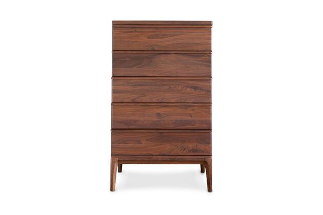 Nussbaum Sideboard Hemët mit 5 Schubladen