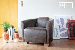 Sessel aus Schokoladenleder Red Baron
