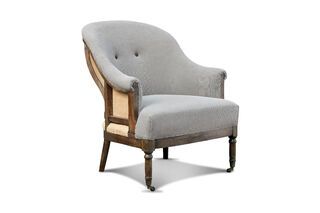 Runder Léonie Sessel Grau