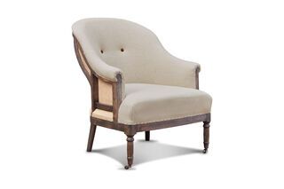 Runder Leonie Sessel in Almond
