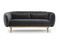 Miniaturansicht Runder 3-Sitzer Sofa aus grauem Samt Olson ohne jede Grenze