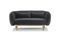 Miniaturansicht Rundes Sofa aus grauem Samt Olson ohne jede Grenze