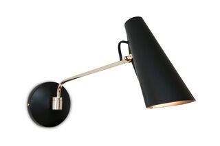 Schwarze Birdy Wandlampe