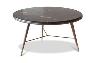 Schwarzer Couchtisch aus Marmor Sivärt