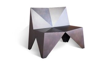 Sessel aus Metall Polygone