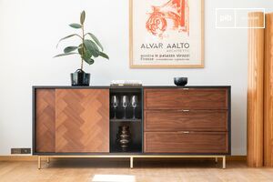 Sideboard aus dunklem Holz Neutra