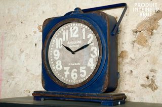 Tischuhr Blue Cargo