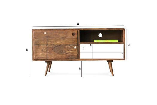 TVMöbel 1969 RetroLinie, Naturfarbe und praktisch pib