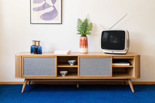 TV-Schrank aus hellem Holz Lulea