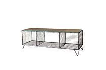 TV-Schrank aus Metallgeflecht