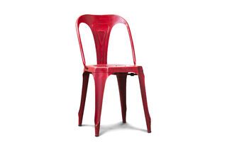Vintage-Stuhl Multipl's Rot