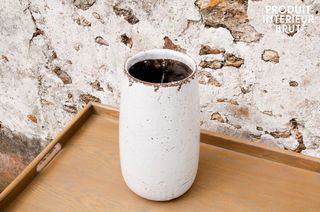 Weiße Vase Elisa