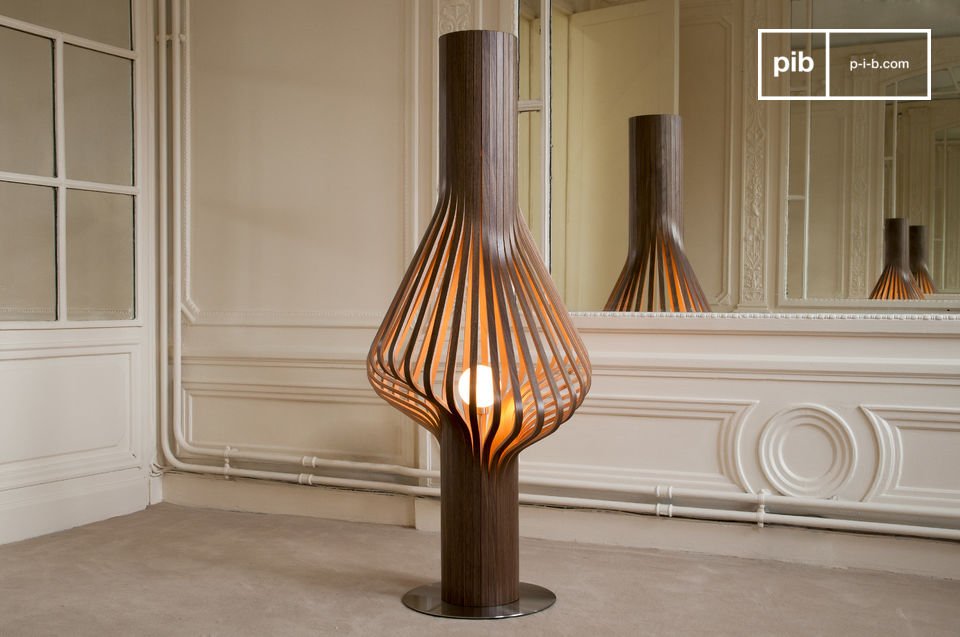 Elegante Holz-Lounge-Lampe.